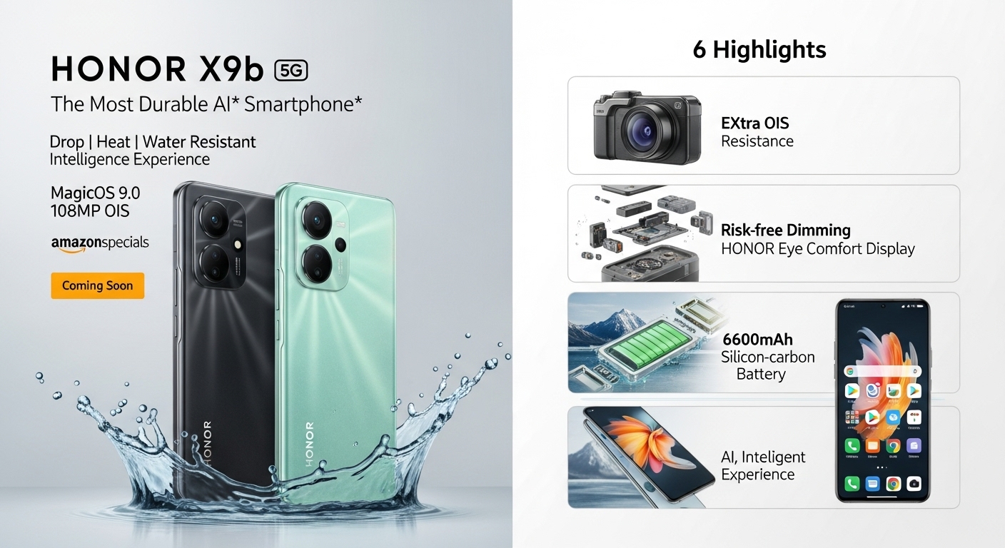 HONOR X9c: The Most Durable AI Best Smartphone - Unbreakable Intelligence